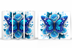 Butterfly Tumbler Design. Butterfly Tumbler Sublimation Product Image 2