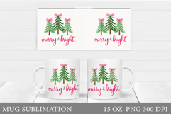 Christmas Tree Mug Design. Christmas Tree Sublimation Product Image 1
