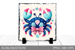 Crab Sublimation. Crab Slate Design Product Image 1