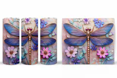 Dragonfly Tumbler Design. Dragonfly Sublimation Product Image 2
