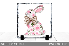 Cute Bunny Sublimation. Cute Bunny Slate Design Product Image 1