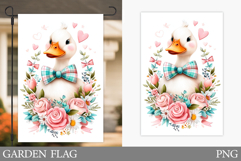 Cute Goose Garden Flag Design. Cute Goose Sublimation Product Image 1