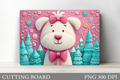 Christmas Dog Cutting Board. Christmas Cutting Board Design Product Image 1