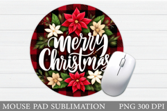 Merry Christmas Mouse Pad. Christmas Mouse Pad Sublimation Product Image 1