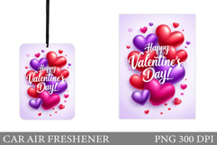 Valentines Day Car Air Freshener. Heart Car Air Freshener Product Image 1