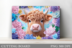 Cow Cutting Board Design. Cow Kitchen Cutting Board Product Image 1