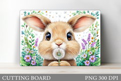 Bunny Cutting Board Design. Bunny Sublimation Product Image 1