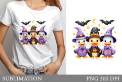 Halloween Goose T-Shirt. Halloween T-Shirt Sublimation Product Image 1