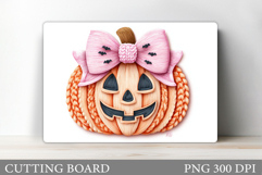 Halloween Pumpkin Cutting Board. Halloween Cutting Board Product Image 1