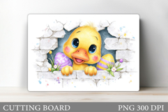 Easter Duck Cutting Board. Easter Kitchen Cutting Board Product Image 1