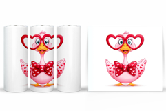 Valentines Goose Tumbler. Valentines Tumbler Sublimation Product Image 2