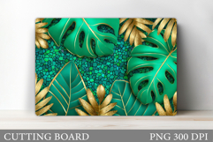 Tropical Leaves Cutting Board. Tropical Cutting Board Product Image 1