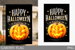Halloween Garden Flag Design. Halloween Pumpkin Garden Flag Product Image 1