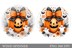 Halloween Pumpkin Wind Spinner. Halloween Wind Spinner Product Image 1