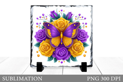 Butterfly Sublimation. Butterfly Slate Sublimation Product Image 1