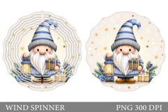 Christmas Gnome Wind Spinner. Christmas Wind Spinner Design Product Image 1