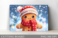 Christmas Cutting Board Design. Gingerbread Cutting Board Product Image 1