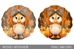 Fall Duck Wind Spinner. Fall Wind Spinner Sublimation Product Image 1