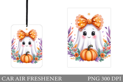 Cute Ghost Car Air Freshener. Cute Pumpkin Car Air Freshener Product Image 1