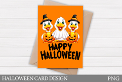 Halloween Goose Card Design. Halloween Card Printable Product Image 1