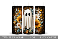 Ghost Tumbler Sublimation. Halloween Tumbler Design Product Image 1