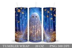 Ghost Tumbler Sublimation. Halloween Tumbler Design Product Image 1