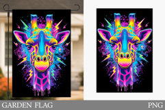 Giraffe Garden Flag Design. Giraffe Sublimation Product Image 1