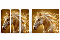 Horse Flowers Tumbler Design. Horse Tumbler Sublimation Product Image 2