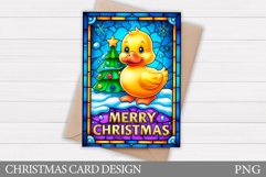 Christmas Duck Card Design. Christmas Card Printable Product Image 1