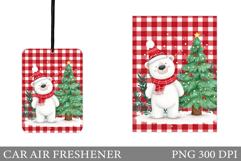 Polar Bear Car Air Freshener. Christmas Car Air Freshener Product Image 1
