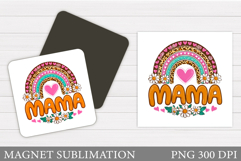 Mother's Day Magnet Design. Mother's Day Sublimation Product Image 1