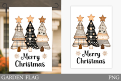 Christmas Tree Garden Flag. Christmas Garden Flag Design Product Image 1