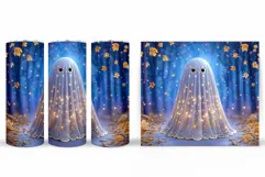 Ghost Tumbler Sublimation. Halloween Tumbler Design Product Image 2
