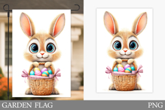 Easter Bunny Garden Flag. Easter Garden Flag Design Product Image 1