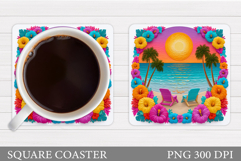 Sea Coaster Design. Sea Sublimation Product Image 1