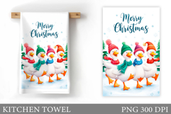 Christmas Goose Kitchen Towel. Christmas Kitchen Towel Product Image 1