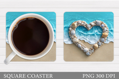 Sea Coaster Design. Sea Sublimation Product Image 1