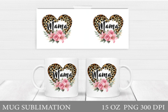Mother's Day Mug Design. Mama Mug Wrap Sublimation Product Image 1