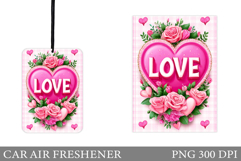 Valentines Day Car Air Freshener. Heart Car Air Freshener Product Image 1