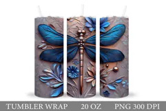 Dragonfly Tumbler Design. Dragonfly Sublimation Product Image 1