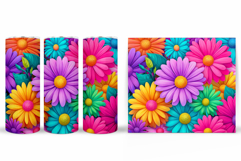 Flowers Tumbler Sublimation. Floral Tumbler Design Product Image 2