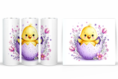 Easter Chick Tumbler Design. Easter Tumbler Sublimation Product Image 2