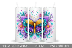 Butterfly Tumbler Sublimation. Butterfly Sublimation Product Image 1