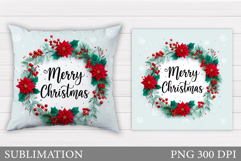 Christmas Pillow Design. Christmas Sublimation Product Image 1