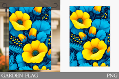 Flowers Garden Flag Design. Floral Garden Flag Sublimation Product Image 1