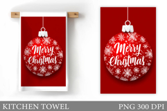 Merry Christmas Kitchen Towel. Christmas Kitchen Towel Product Image 1