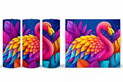 Flamingo Tumbler Design. Flamingo Sublimation Product Image 2