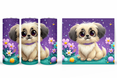 Cute Dog Tumbler Design. Dog Summer Tumbler Sublimation Product Image 2