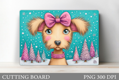 Christmas Dog Cutting Board. Christmas Cutting Board Design Product Image 1