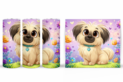Cute Dog Tumbler Design. Dog Summer Tumbler Sublimation Product Image 2